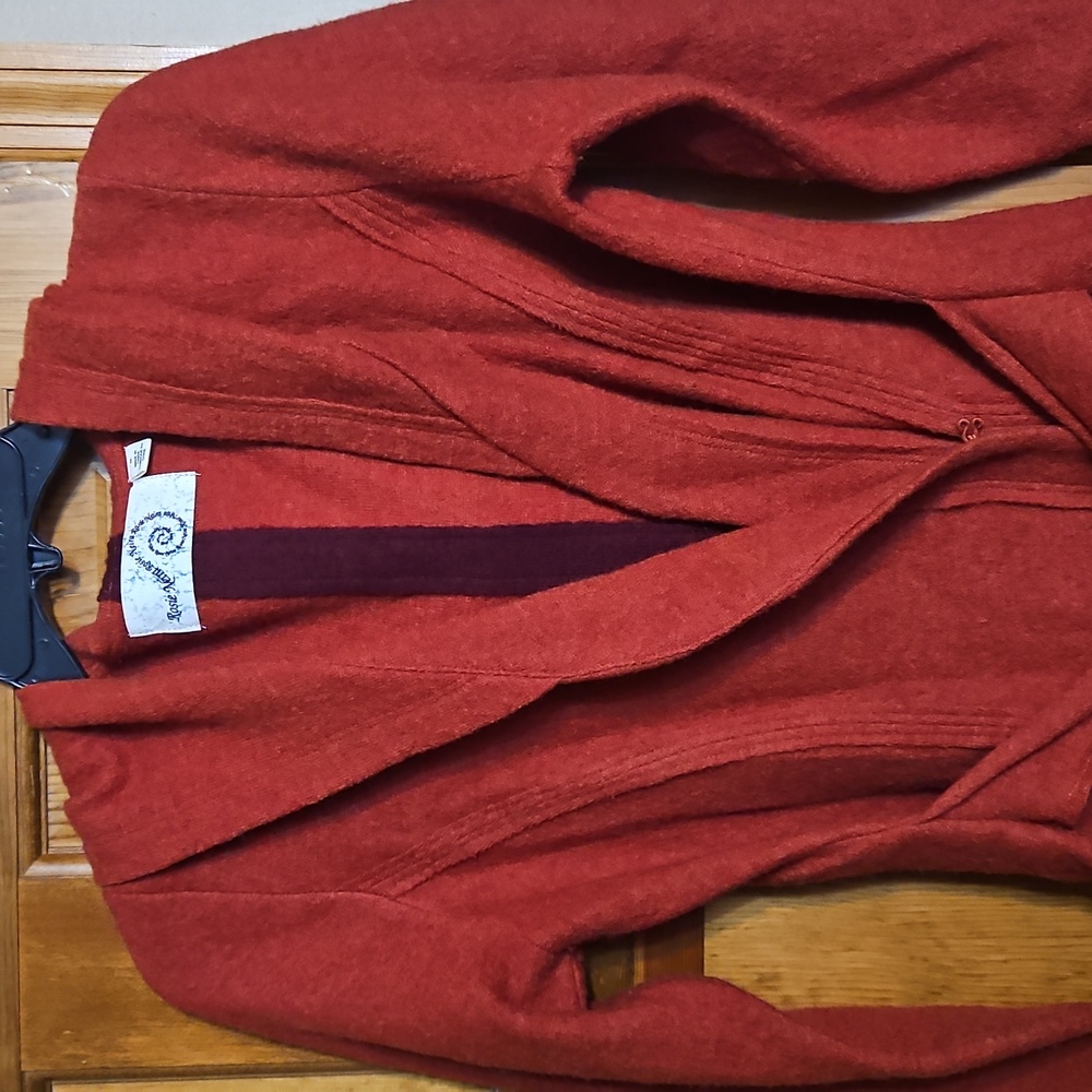 Anthropologie Rosie Neira Wool Belted Hooded Cardigan Sweater - Picture 5 of 12